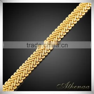 18k Gold Vacuum Plated Regular Copper Bracelet Jewelry thumbnail-2