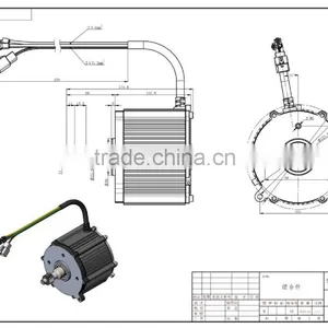 48V Brushless dc Motor , BLDC Motor Without Fan thumbnail-4