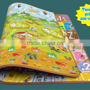 2 Sides Printing Cheap Crawl Waterproof Baby Play Mat thumbnail-2