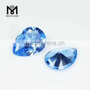 Hot Sale Synthetic Pear Machine Cut Artificial Spinel Gemstone thumbnail-1