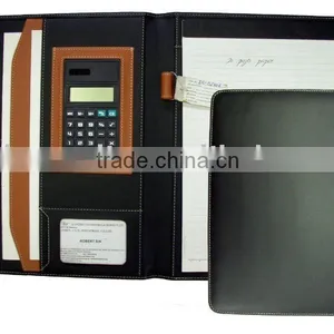 LEATHER NOTE BOOK WITH CALCULATOR thumbnail-1