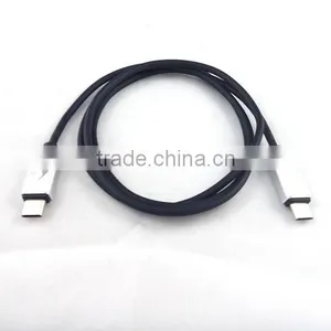2015 Hot Sale USB 3.1 TYPE C Male to USB 3.1 TYPE C Male Slim White Cable thumbnail-2