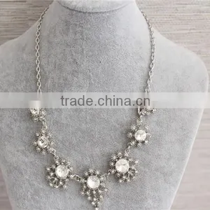 2016 Fashion Jewelry Statement Necklace , White Gold Necklace Wholesale thumbnail-3