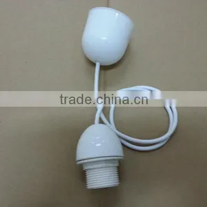 E27 Ceiling Rose Electric Plastic Lamp Holder thumbnail-1