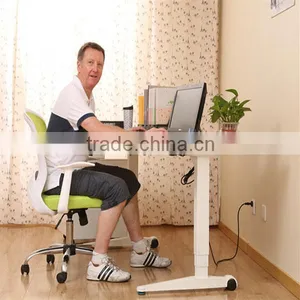 Classic Office Desk Design Modern Height Adjustable Desk Folding Stand Table thumbnail-1