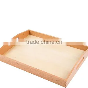 Educational Toys for Leaderjoy Montessori Wood Serving Big Tray thumbnail-1