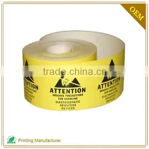 Wholesale High Quality Waterproof Warning Adhesive Label Sticker thumbnail-6