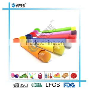 Silicone Vale Ice Pop Molds, Set of 4 Magic Rainbow Colors, Portable Pop Makers for Homemade thumbnail-2