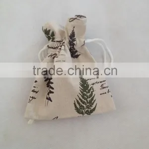 Custom Design Printed Linen Drawstring Gift Bags for Promot thumbnail-1