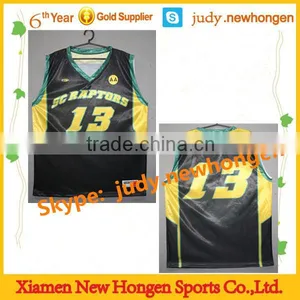 China Hot Sale Basketball Jersey, Latest Basketball Black Jersey Design thumbnail-1