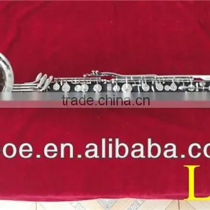 Woodwind Musical Instrument Bb ABS Resin Body Nickle Plated 20 Keys Low E Bass Clarinet--1602N thumbnail-1