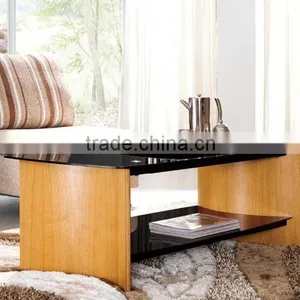 Modern Tempering Glass Console Table, Coffee Console Table Set S126 thumbnail-1