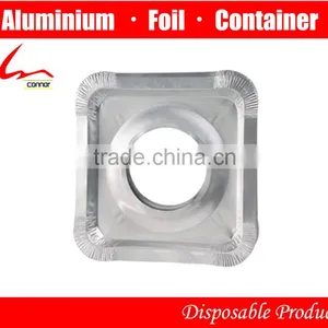 Household Aluminium Foil Gas Burner/Gas Stove Protector 8 3/4" X 8 3/4" thumbnail-1