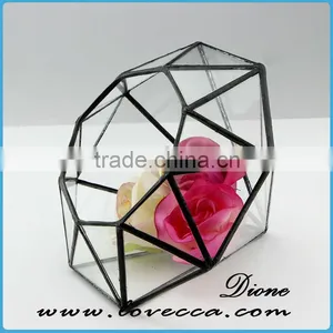 2015 Hot Design Wholesale Indoor Plant Glass Terrarium Clear Glass Geometrical Hanging Terrarium thumbnail-2