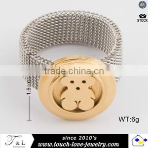 Hot Selling Stainless Steel Bear Ring for Wholesale thumbnail-2