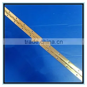 High Quality Brass Plated Long Piano Hinge thumbnail-1