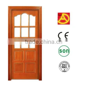 Latest Design Interior Pvc Wood Glass Door thumbnail-1