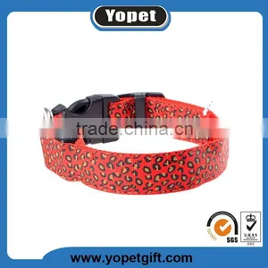 New Design Cute LED Luminous Nylon Pet Dog Collar,Flashing Led Dog Collar thumbnail-1