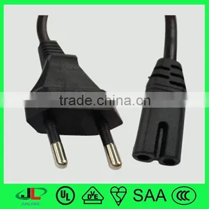 European Standard ac Power Cord eu 2 Pin Cord Cable Plug With IEC C7 thumbnail-1