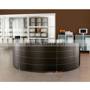 MDF Round Reception Desk With OEM thumbnail-3