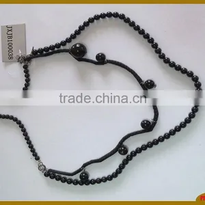 Elastic Belt With Black Bead thumbnail-1