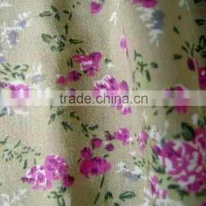 SUPER 100% Rayon Fabric Very Soft Flower Design Printed Rayon Fabric for Dress Garment thumbnail-1