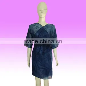Disposable Nonwoven PP Salon Kimono SPA and Salon Gown Bathrobe thumbnail-1