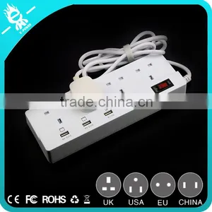 4 Outlet/Home Office Surge Protector With 4 Port Desktop USB Charging Station thumbnail-5
