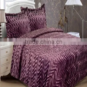 Modern High Quality Solid Color PV Plush Throw Faux Fur Blanket/mink Blanket thumbnail-1