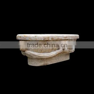 Lion Head Carved Marble Bathtub thumbnail-1