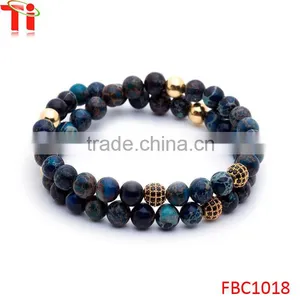 Hot-sale Bead Jewelry With Lapis Lazuli Glass Bead Bracelet thumbnail-1