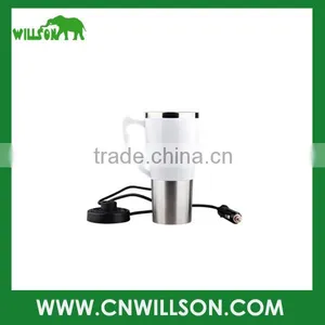 Top Selling Stainless Steel USB 12V Car Auto Heated Travel Mug Thermos Heating Cup/Electric Tumbler thumbnail-1