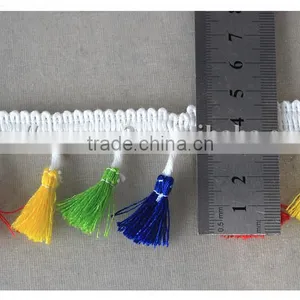 2016 Fashionable Colored Tassel Fringe Trim 4.5cm Fringe Trimmings for Garment thumbnail-6