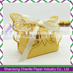 2016 Wedding Favors White Laser Cut Candy Box for Sale thumbnail-6