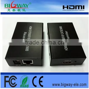 60m HDMI Over Lan Extender Cat5e/ Cat6 Full-HD HDMI Extender thumbnail-1