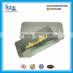 Whosales Silver Color Metal Business Card With Cutting thumbnail-5