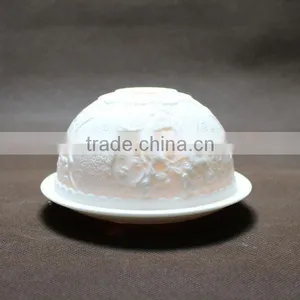 Tealight Candle Holder Ceramic Cover thumbnail-1