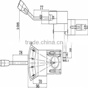 GJ1125F Speed-change Transmission Shift Control Lever thumbnail-5