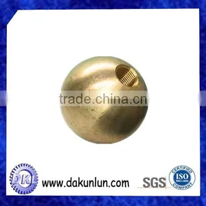Hot Sale PrecisionThreaded Brass Ball With Hole thumbnail-1