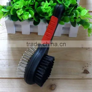 Pet Brush and Comb With Rubber Handle thumbnail-1