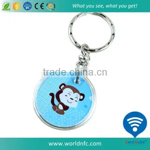 125KHZ T5577 RFID Keyfob/ Keychain/ Key Tag for Promotion thumbnail-1