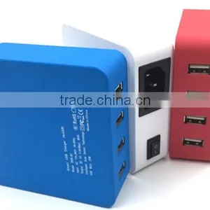 Retail Universal 4 Usb Wall Charger, Wall Charger Oem Factory thumbnail-1