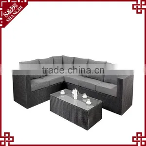 Outdoor Alum.furniture Set Corner Rattan Sofa thumbnail-1