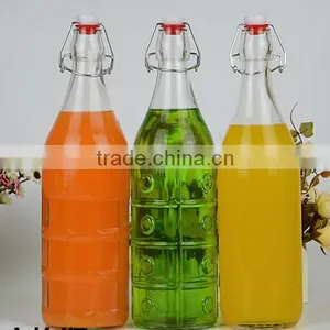 Glass Swing Top Spices Square Round Bottle(HLTH-L020) thumbnail-2