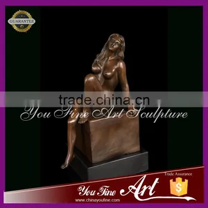 Bronze Beauty Girl Naked Statue thumbnail-1
