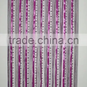 Bead Curtain With Purple Ribbon thumbnail-2