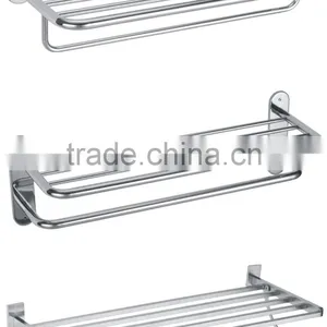 Hotel Style Wall Mounted Bathroom Stainless Steel 304 Towel Rack thumbnail-4