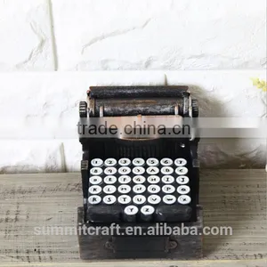 Resin Vintage Typewriter Shape Drink Coasters Holder Set thumbnail-3