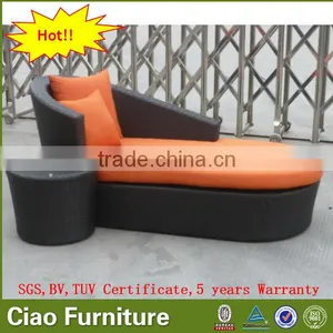 2016 Modern Rattan Recliner Chair Outdoor Furniture Wicker Chaise Lounge thumbnail-1