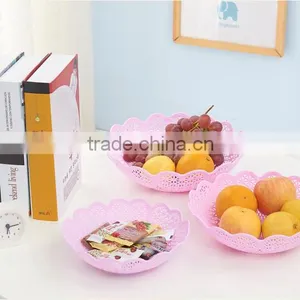 Hollowed-out Plastic Fruit and Vegetable Storage Basket thumbnail-1